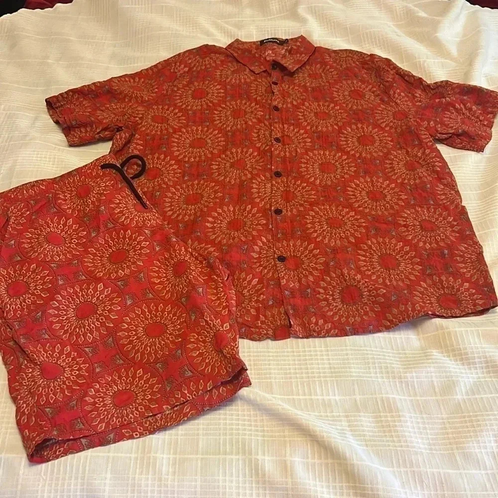 Mens XL VatPave SHIRT & SHORTS set